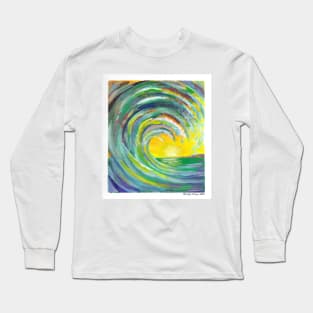 Ocean Wave Close Up Long Sleeve T-Shirt